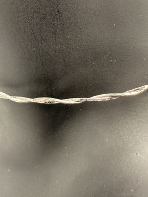 Twisted Silver Ankle Chain - 4