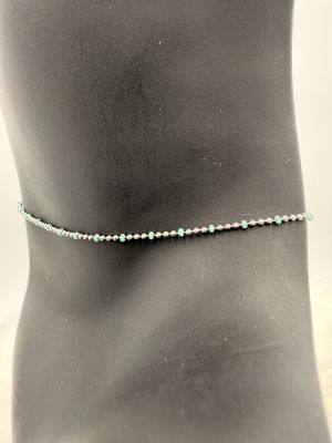 Silver Bead Ankle Chain - 2