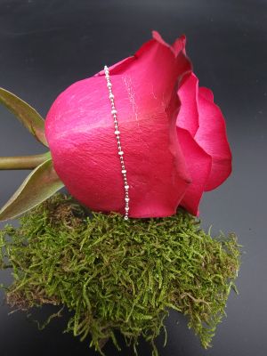 Minimal Silver Dot Ankle Chain - 3