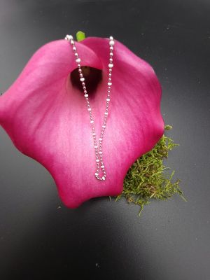 Minimal Silver Dot Ankle Chain - 2